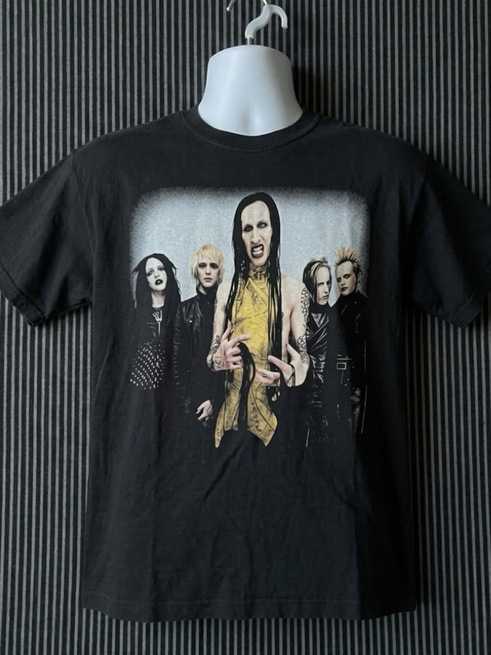 Marilyn Manson Graphic Band T-Shirt Gildan 5000 Heavy Cotton Unisex Tee